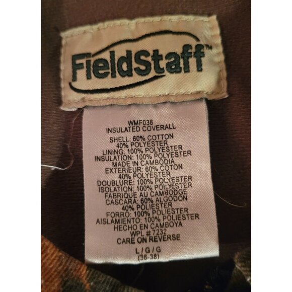 Fieldstaff Mossy Oak Insulated Coveralls Mens Large Breakup Camo - Vintage - Picture 11 of 11